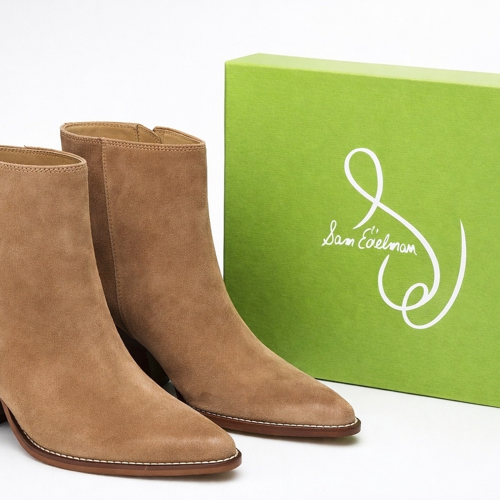 Sam Edelman Tan Suede Ankle Boots